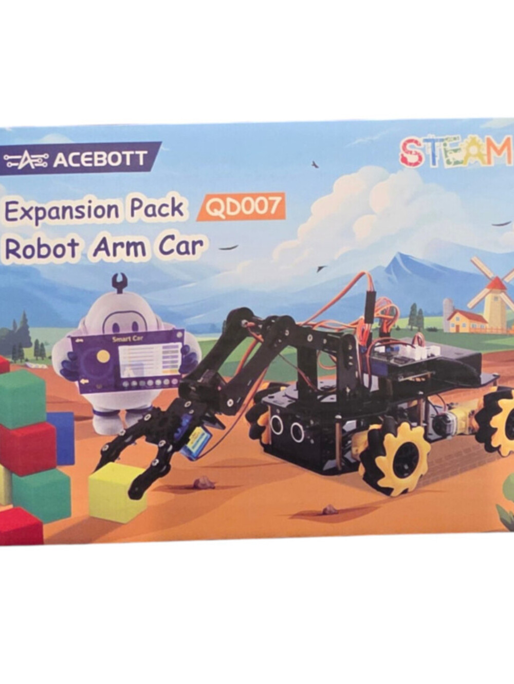 ACEBOTT Smart Robot Car Expansion STEM Scratch Python Coding Learning QD007 NEW